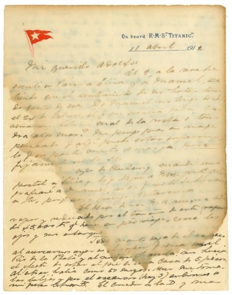 На аукционе продали последнее письмо с «Титаника». За сколько? На аукционе продали последнее письмо с «Титаника». За сколько?