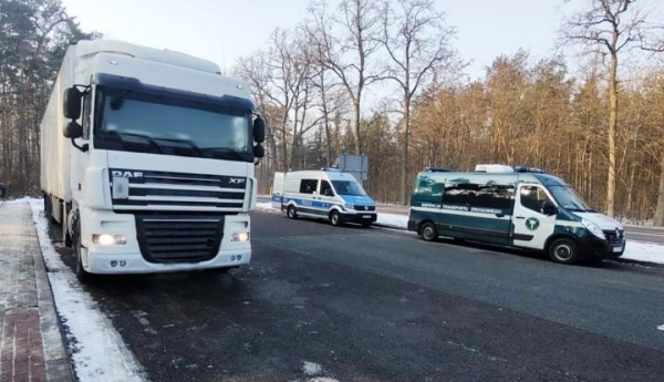 Под Бяла-Подляской белорус неправильно вез опасный груз