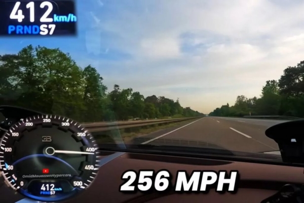 Ютубер разогнался на Bugatti Chiron Sport до 413 км/ч на А1 в Германии Ютубер разогнался на Bugatti Chiron Sport до 413 км/ч на А1 в Германии