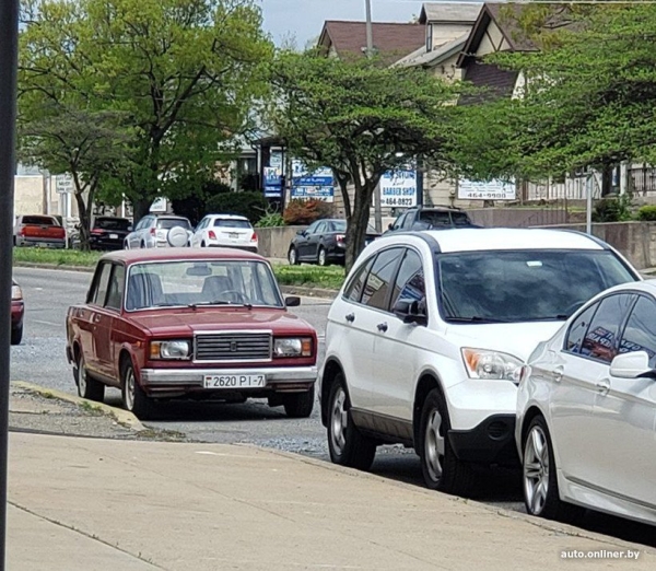 ВАЗ 2107 с белорусскими номерами замечен в США ВАЗ 2107 с белорусскими номерами замечен в США
